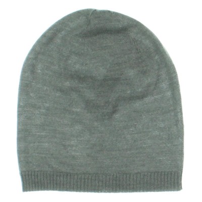Eileen Fisher s Gray Merino Wool Ribbed Trim Knit Beanie Hat O/S BHFO 0905 713259812200 eb-92049946